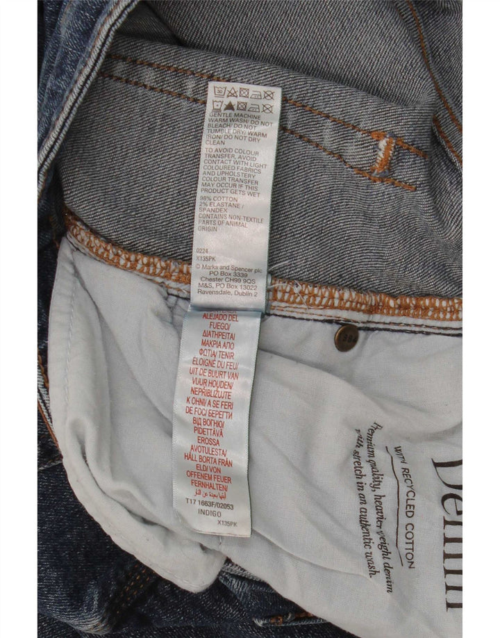 Ανδρικό τζιν ίσιο Marks & Spencer SW38 L31 Μπλε βαμβακερό