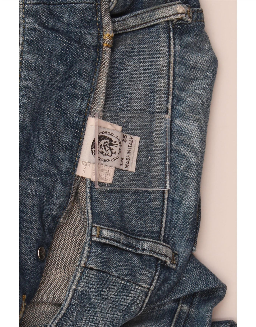 Γυναικείο ίσιο τζιν DIESEL W25 L30 Μπλε βαμβακερό