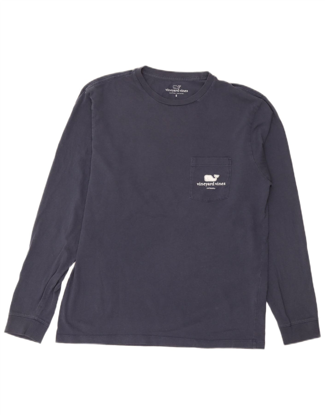 Vineyard Vines Ανδρικό γραφικό τοπ Μακρυμάνικο Μικρό Navy Blue από βαμβάκι