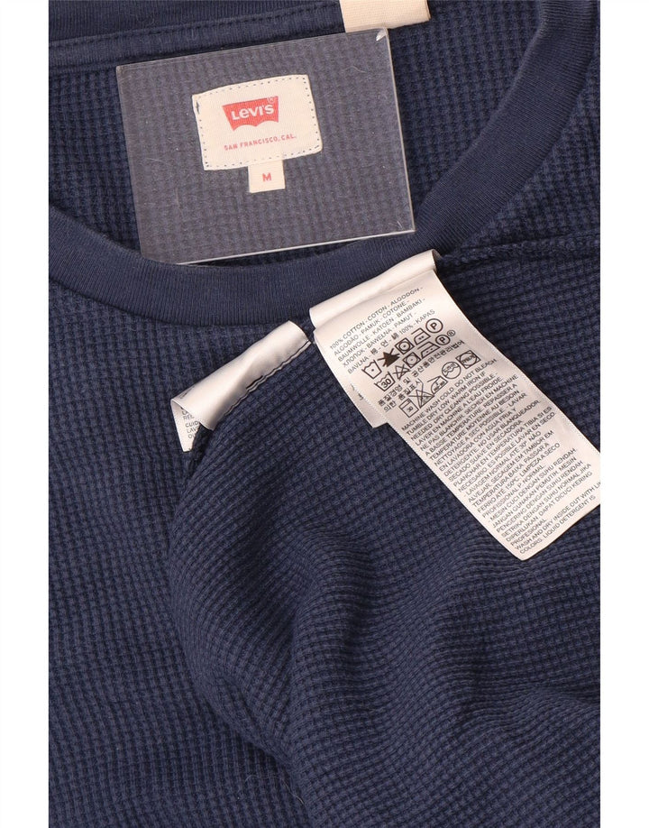 Ανδρικό μπλουζάκι Levi's μακρυμάνικο μεσαίο μπλε βαμβακερό