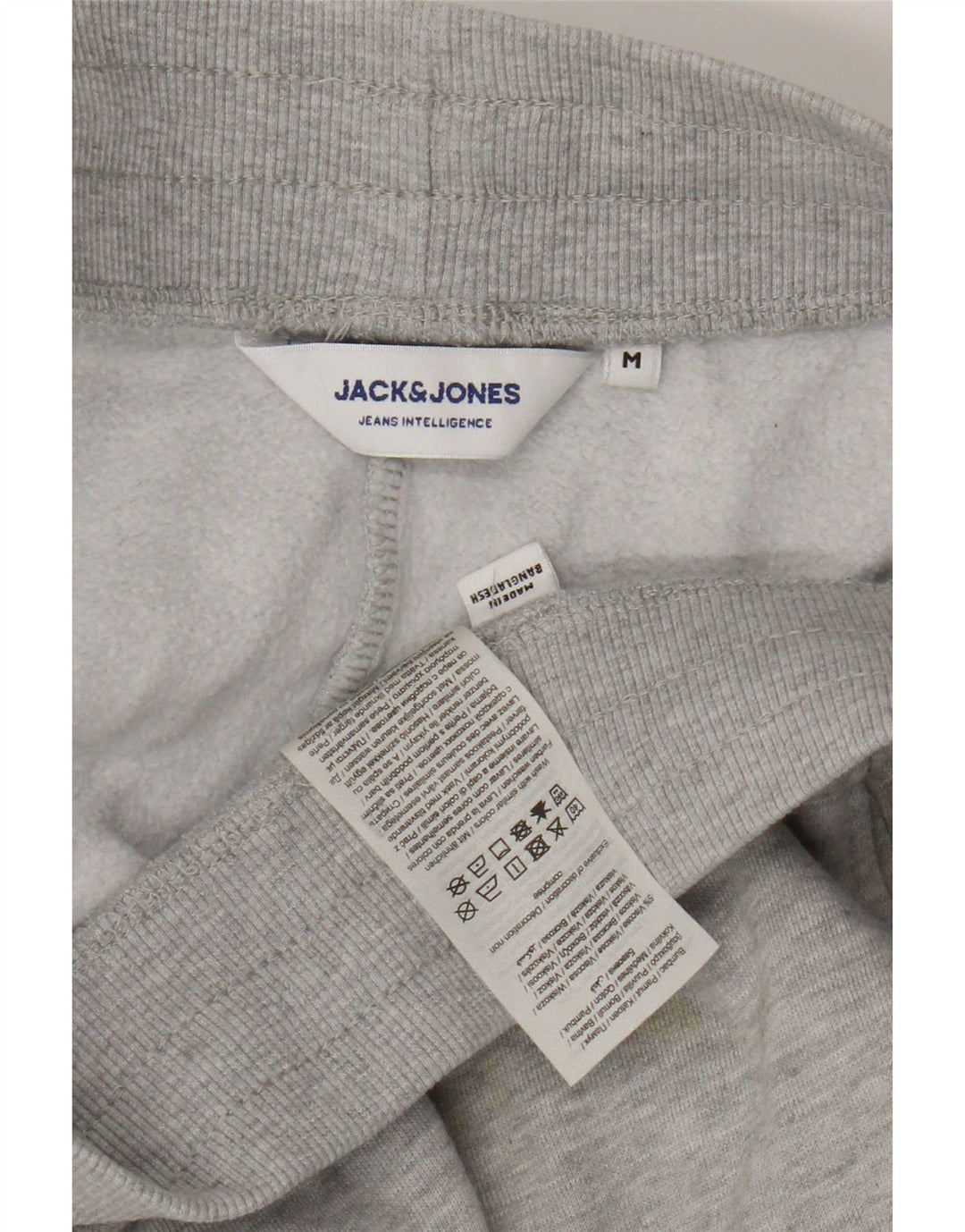 Ανδρική αθλητική φόρμα Jack & Jones Παντελόνι Joggers Βαμβακερό μεσαίο γκρι