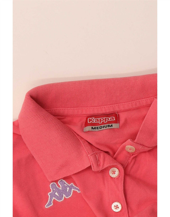 Kappa γυναικείο μπλουζάκι πόλο UK 12 Medium Pink