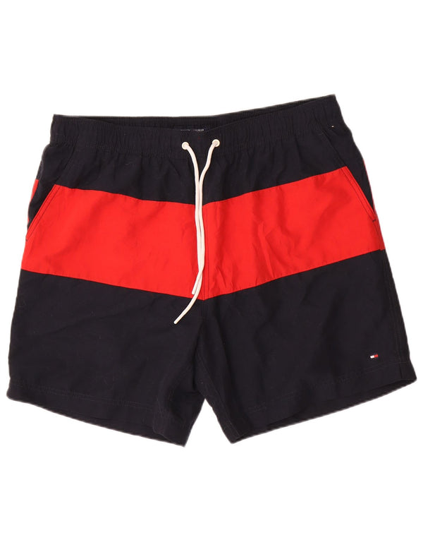 Ανδρικό σορτς κολύμβησης Tommy Hilfiger XL Navy Blue Colourblock