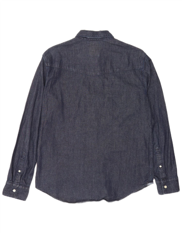 Ανδρικό τζιν πουκάμισο Levi's Standard Fit, Βαμβακερό μεσαίο ναυτικό
