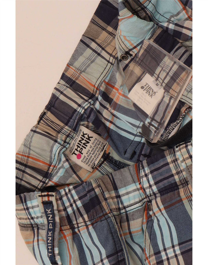 Think Pink Ανδρικό παντελόνι Chino Loose Fit Medium W30 L29 Πολύχρωμο Check