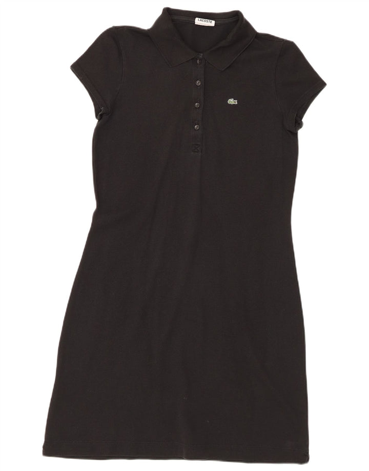 Lacoste Γυναικείο Φόρεμα Polo Νούμερο 42 Μεγάλο Μαύρο Βαμβακερό