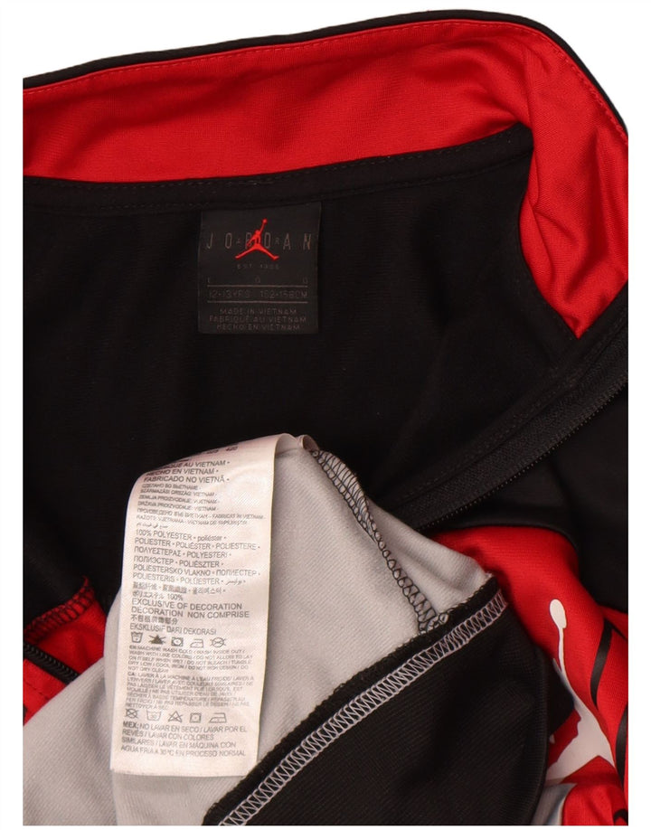 Jordan Boys Graphic αθλητική φόρμα Top Jacket 12-13 Years Large Red Colourblock