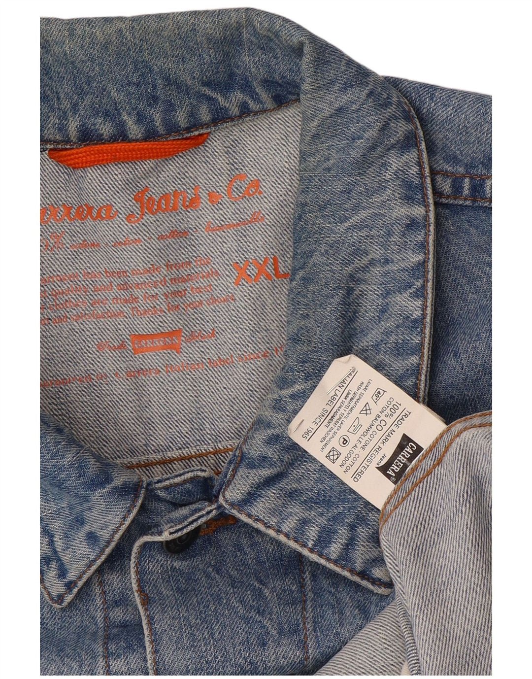 Carrera Ανδρικό Τζιν Μπουφάν UK 44 2XL Μπλε Βαμβακερό