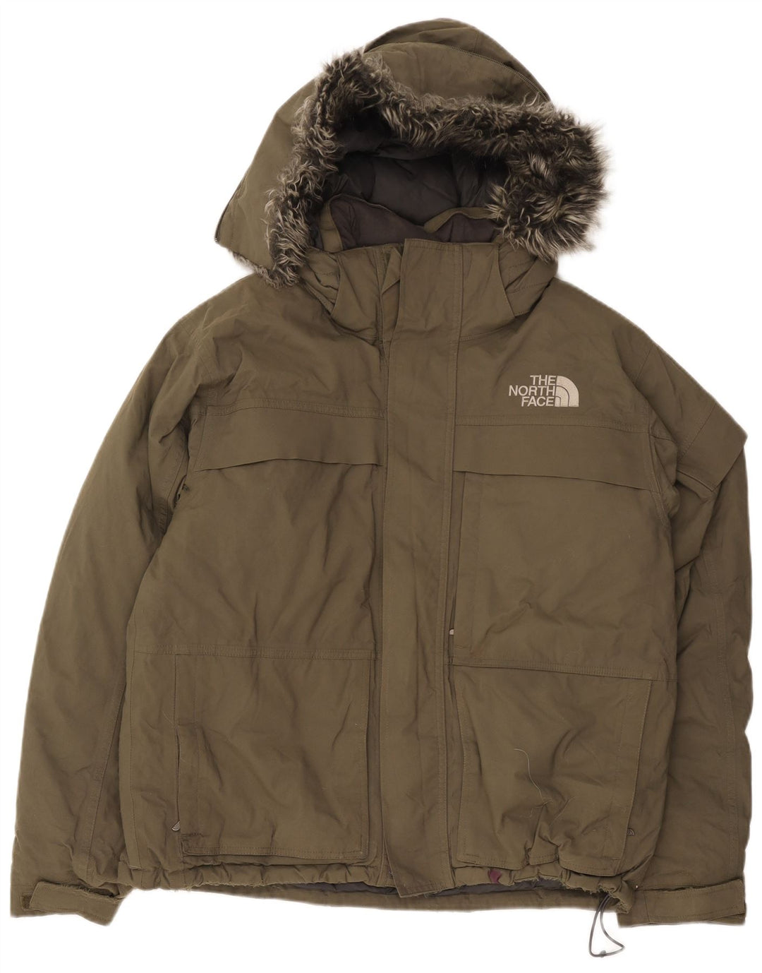 The North Face Ανδρικό μπουφάν με κουκούλα με επένδυση UK 38 Medium Khaki Nylon