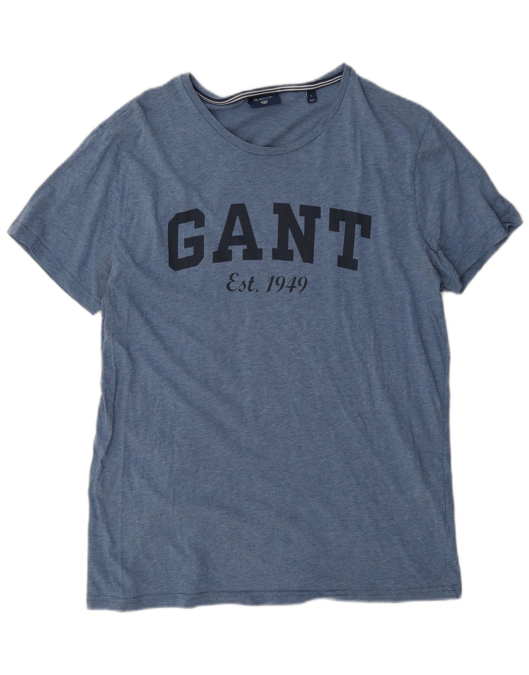 Ανδρικό γραφικό T-Shirt Gant Top μεγάλο μπλε βαμβακερό