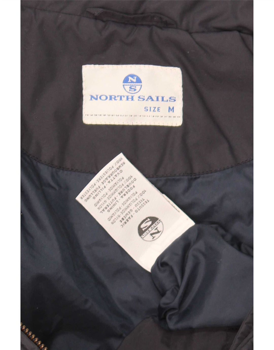 North Sails Ανδρικό γραφικό μπουφάν με επένδυση UK 38 Medium Navy Blue Polyamide