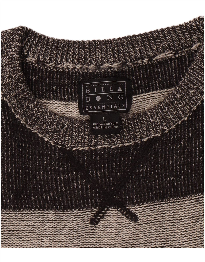 Ανδρικό πουλόβερ Billabong Crew Neck Jumper Μεγάλο γκρι ριγέ ακρυλικό