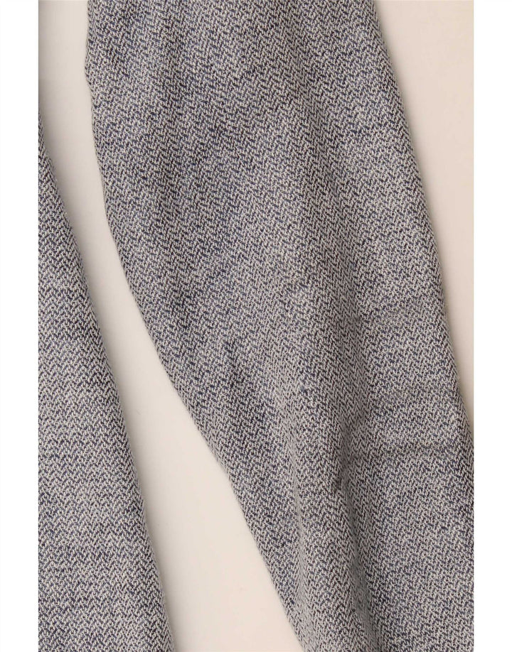 Zara Γυναικείο σακάκι Longline Blazer UK 4 XS Blue Chevron Modern