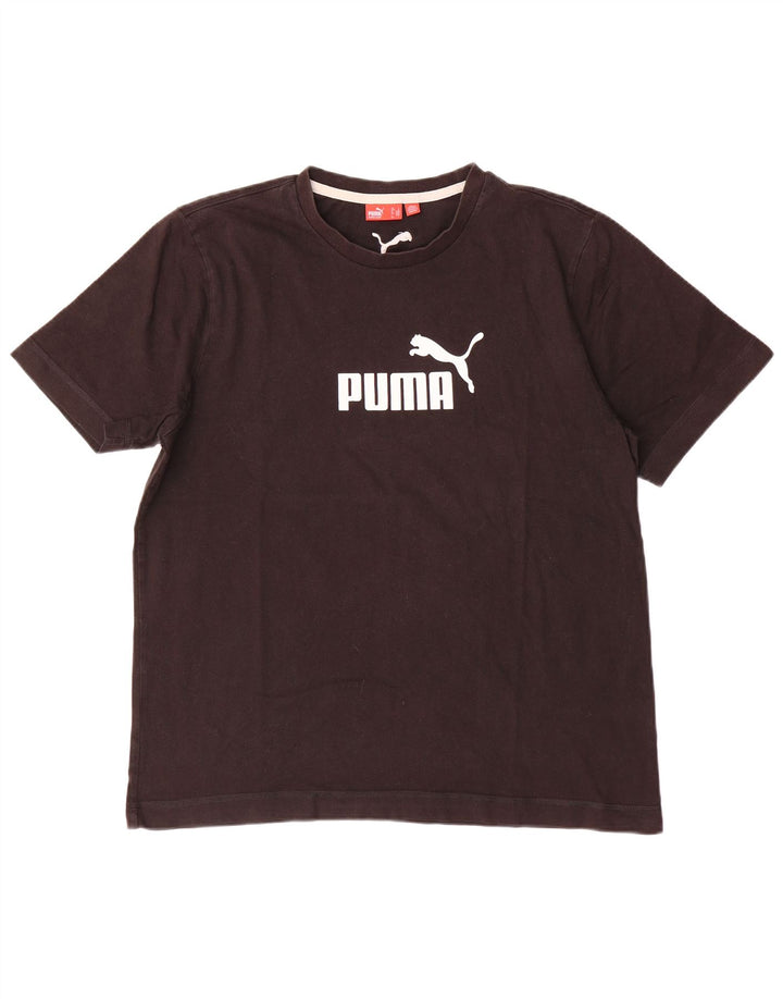 Ανδρικό γραφικό μπλουζάκι Puma Top μεγάλο καφέ βαμβακερό