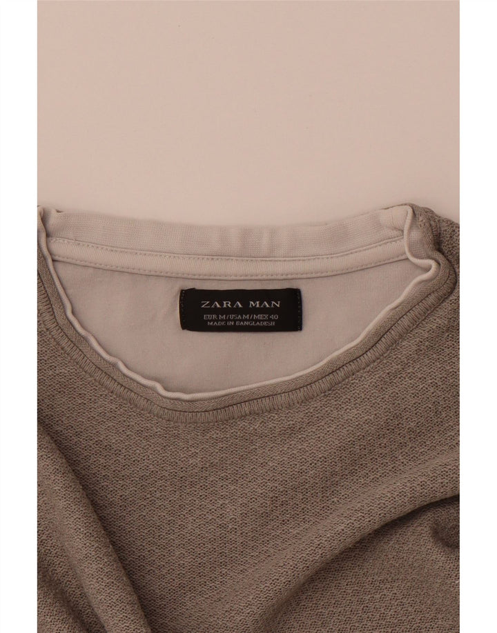 Ανδρικό T-Shirt ZARA Top Medium Grey