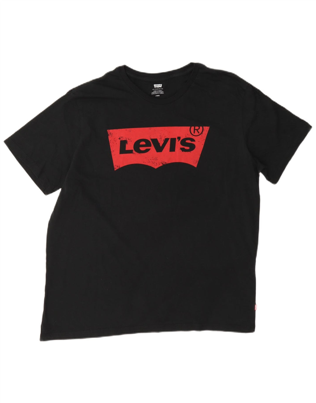 Ανδρικό γραφικό μπλουζάκι Levi's Top μεγάλο μαύρο βαμβακερό