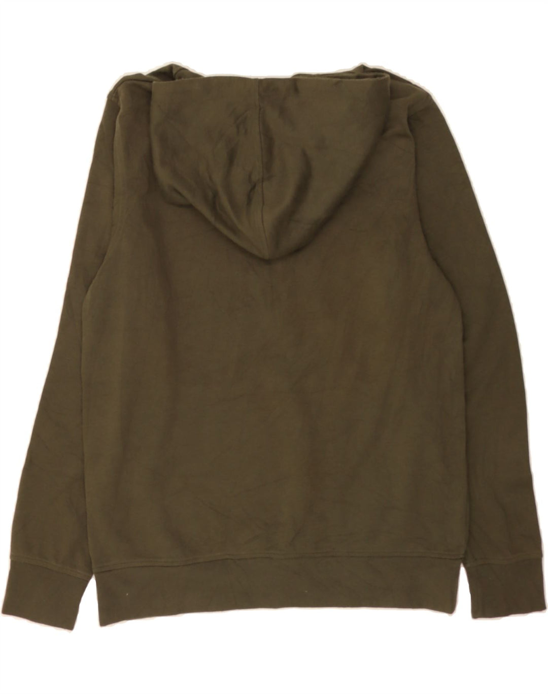 JACK & JONES Mens Graphic Hoodie Jumper Large Khaki Polyester Vintage Jack & Jones and Second-Hand Jack & Jones from Messina Hembry 