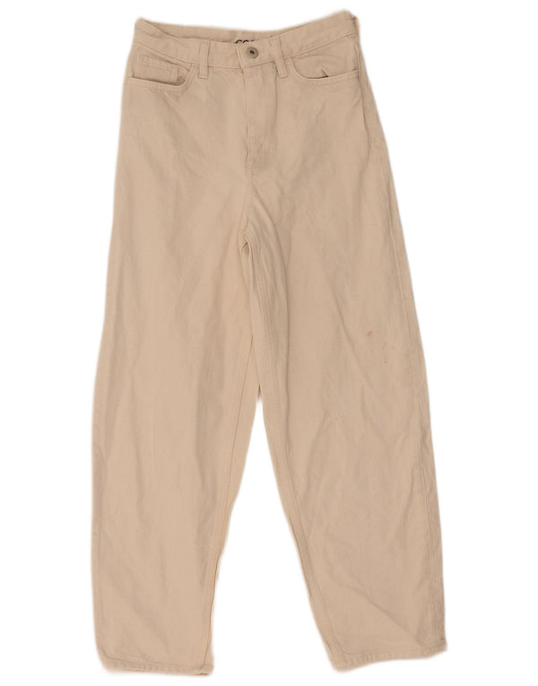 Cos Womens Crop ψηλό κωνικό τζιν W25 L26 Μπεζ βαμβακερό