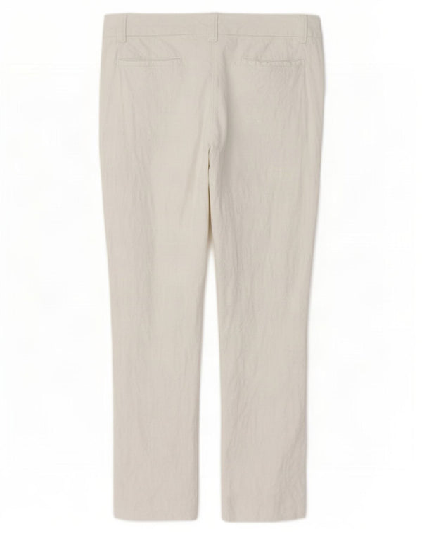 Moschino Γυναικείο Slim παντελόνι Chino UK 14 μεγάλο W34 L27 λευκό βαμβακερό