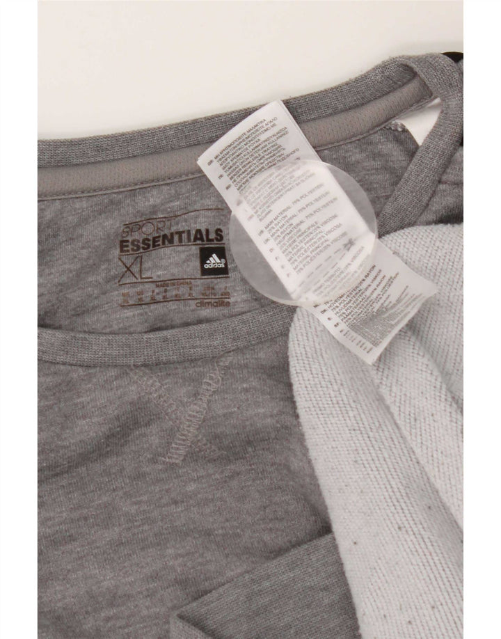 Ανδρικό φούτερ Adidas Jumper XL με γκρι φλύκταινες πολυεστέρας
