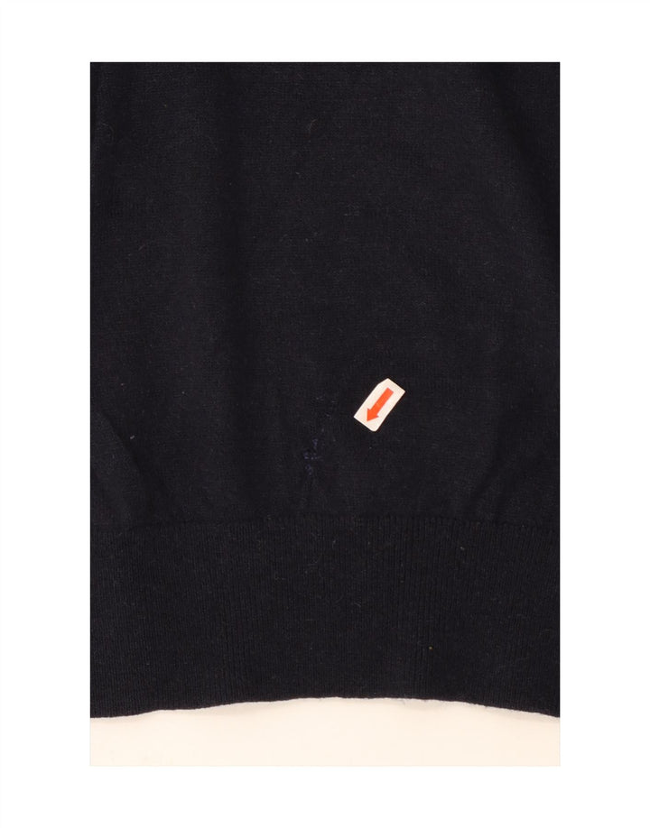 TOMMY HILFIGER Ανδρικό πουλόβερ πουλόβερ με λαιμόκοψη με λαιμόκοψη μεγάλου μπλε μάλλινο