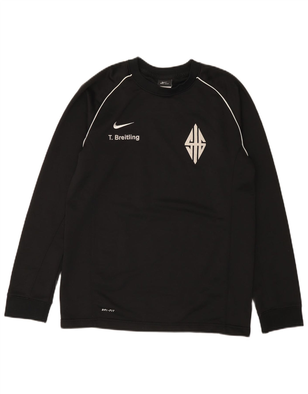 Nike Boys Dri Fit Graphic μακρυμάνικο μπλουζάκι 13-14 ετών XL μαύρο πολυεστέρα