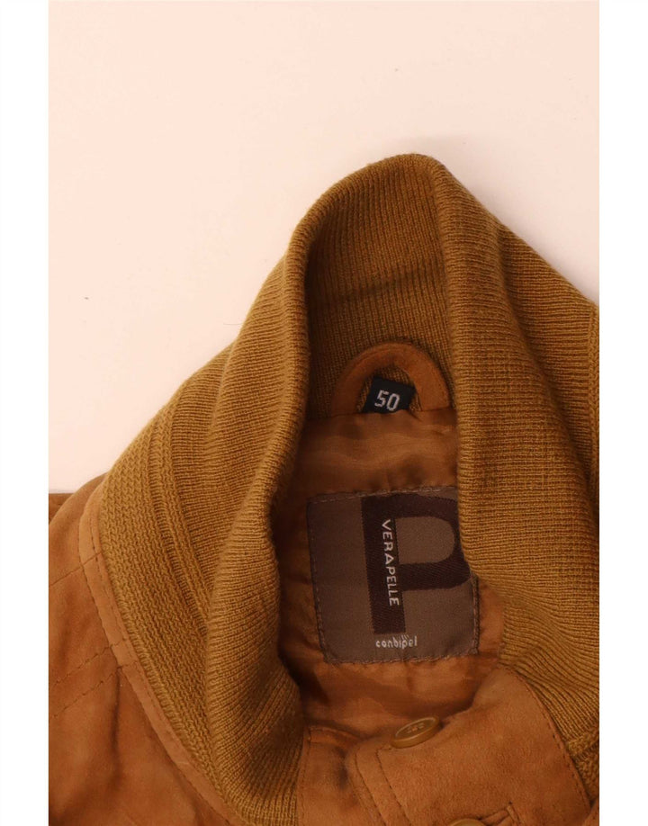 Conbipel Ανδρικό Suede Bomber Jacket IT 50 Large Brown Δερμάτινο