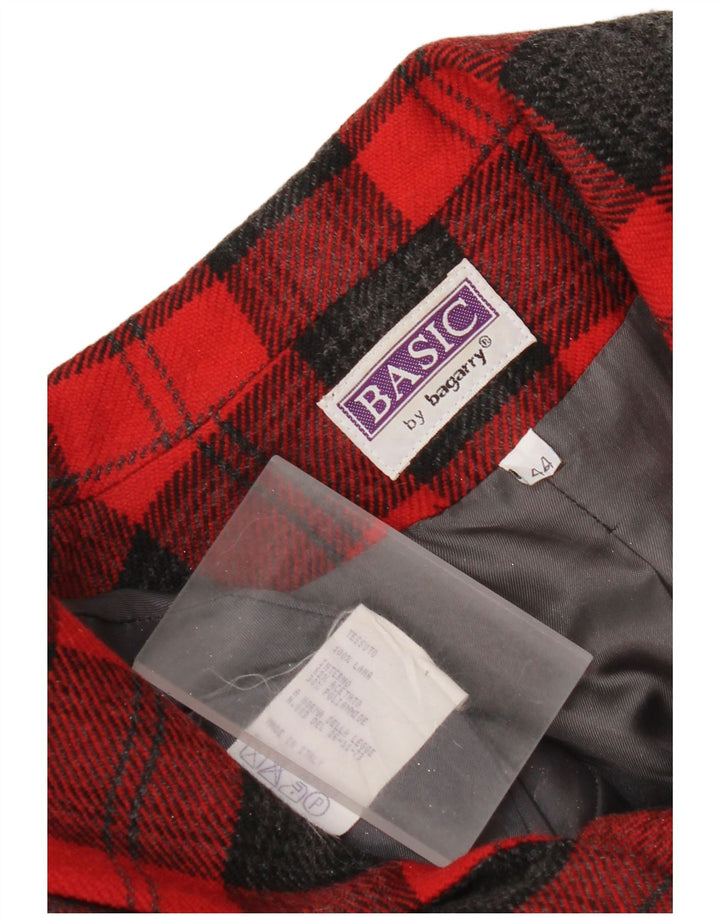 Bagarry Γυναικείο τζάκετ σακάκι με 3 κουμπιά IT 44 μεσαίο κόκκινο μαλλί