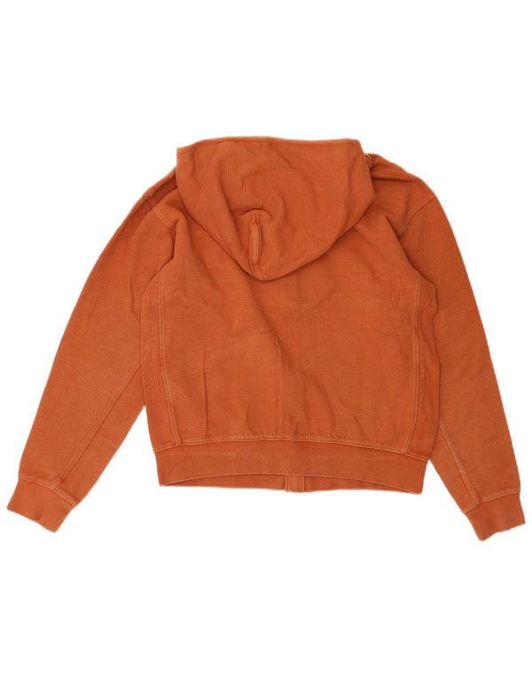 Calvin Klein Girls Zip Hoodie πουλόβερ 15-16 ετών πορτοκαλί βαμβακερό