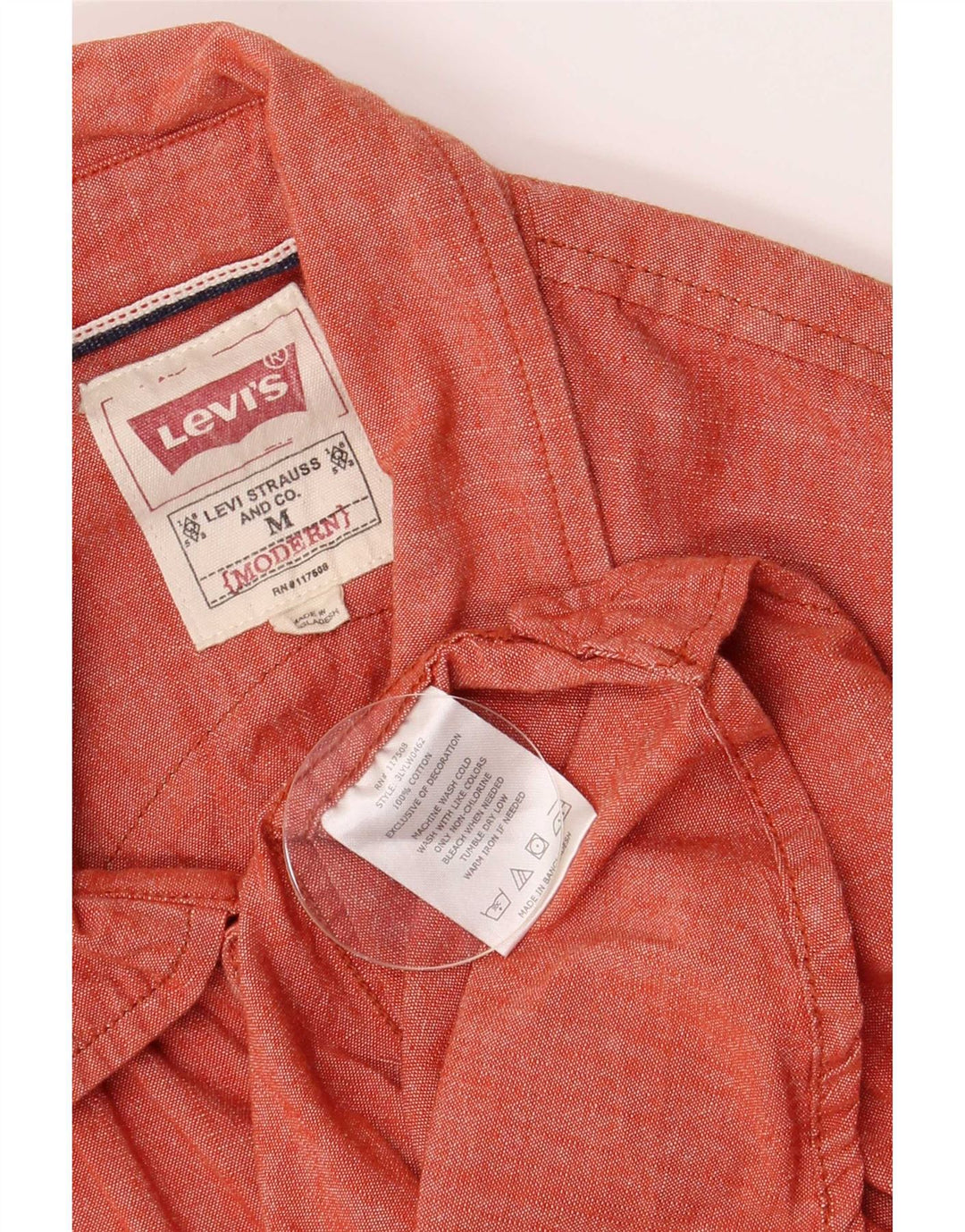 Ανδρικό πουκάμισο Levi's Μεσαίο κόκκινο βαμβακερό