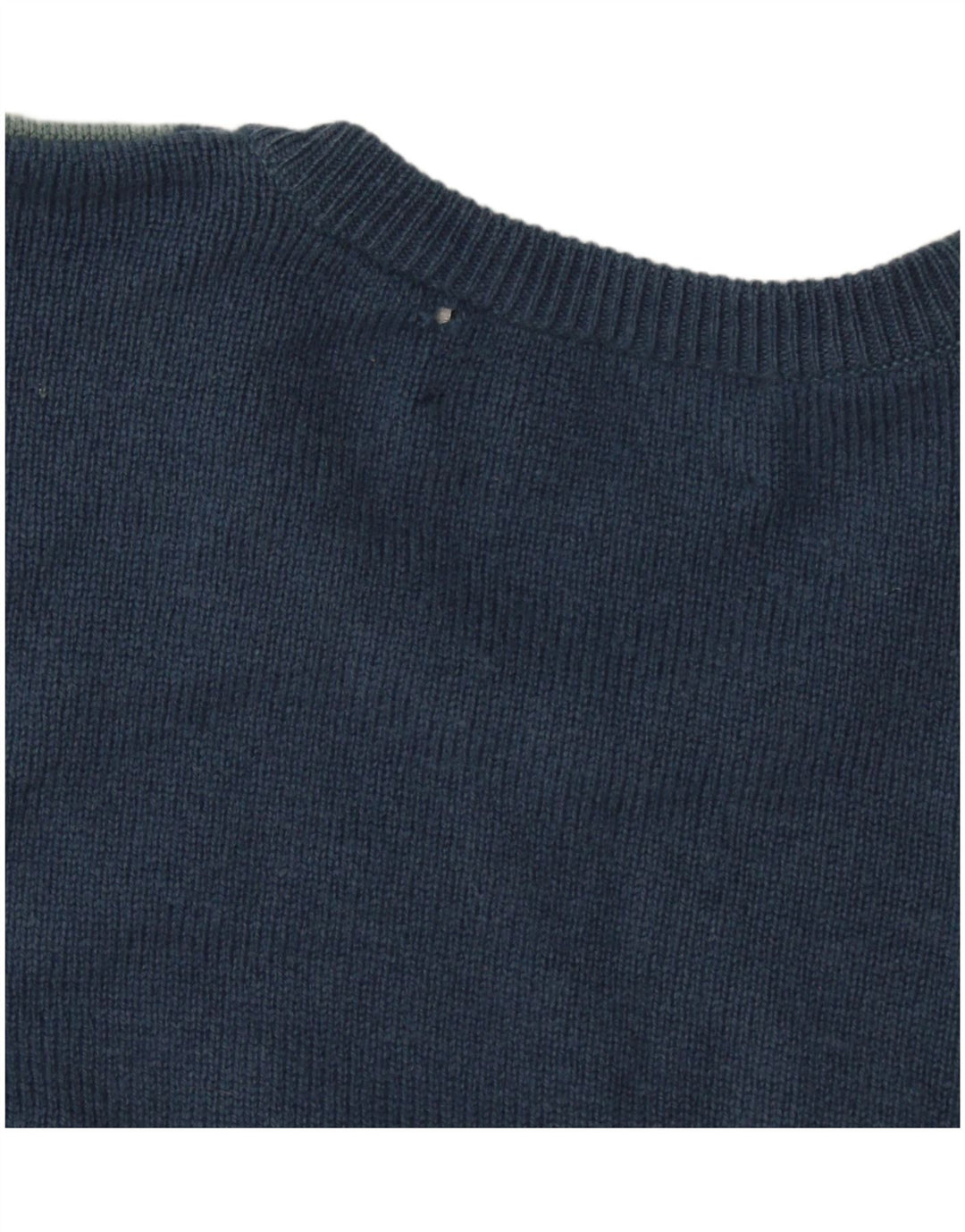 Ανδρικό πουλόβερ με λαιμόκοψη Lyle & Scott Μεγάλο Navy Blue Argyle/Diamond