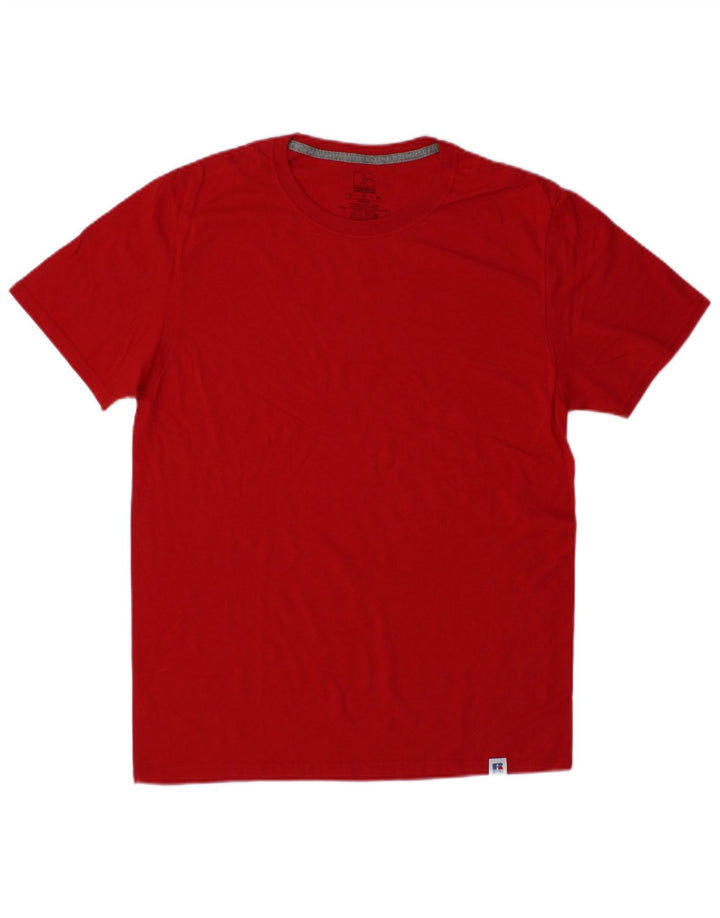 Ανδρικό T-Shirt RUSSELL ATHLETIC Τοπ μεσαίο κόκκινο βαμβακερό