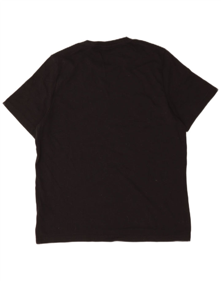 Ανδρικό γραφικό T-Shirt Reebok Top μεγάλο μαύρο βαμβακερό