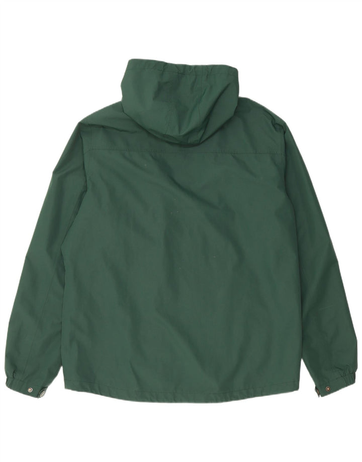 Ανδρικό τζάκετ με κουκούλα αντιανεμικό UK 40 Large Green Polyester
