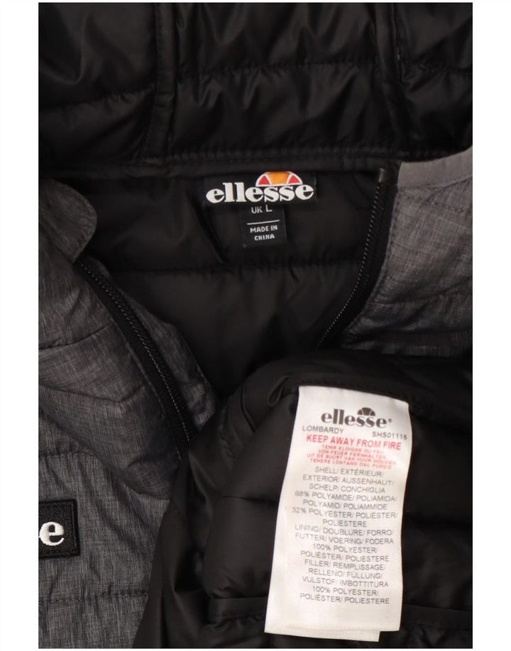 Ellesse Ανδρικό μπουφάν με κουκούλα UK 40 Large Grey Polyamide