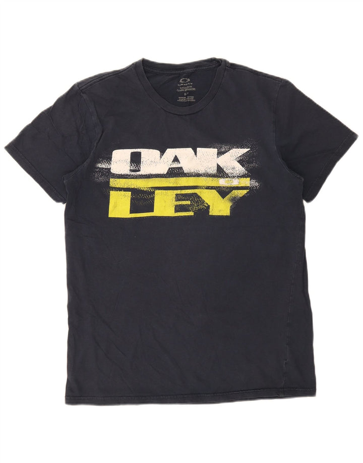 Ανδρικό γραφικό μπλουζάκι Oakley Top Small Navy Blue