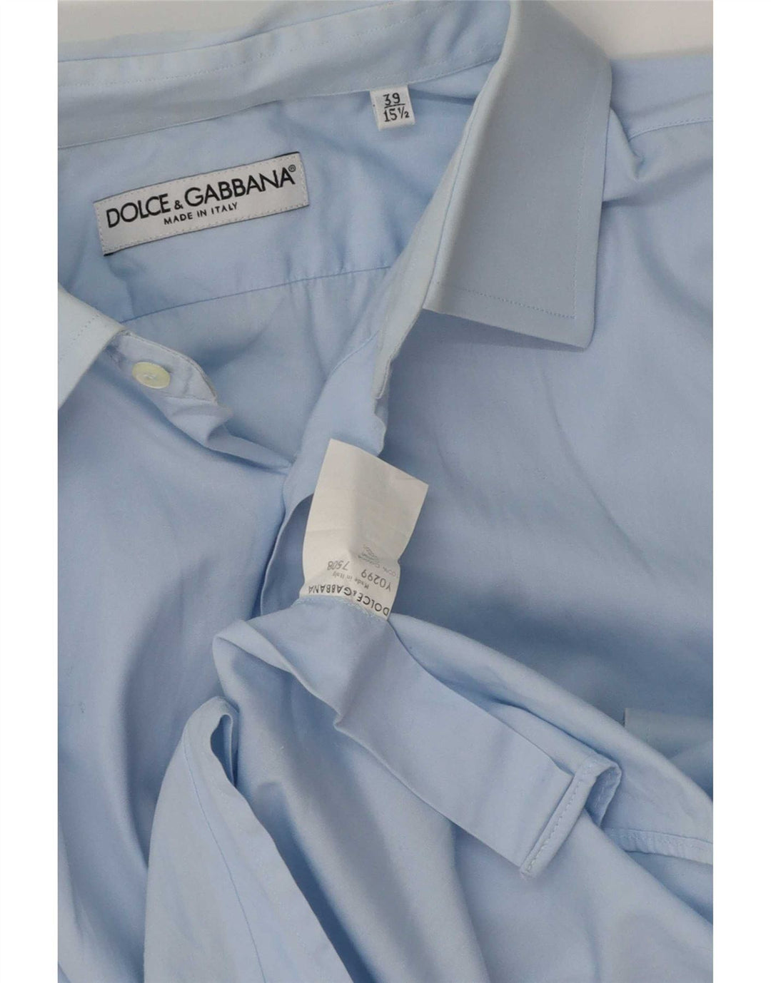 Ανδρικό πουκάμισο Dolce & Gabbana μέγεθος 39 15 1/2 Μεσαίο μπλε βαμβακερό