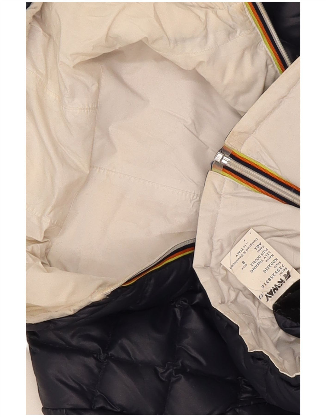 K-Way Girls Hooded Jacket 7-8 Years Navy Blue