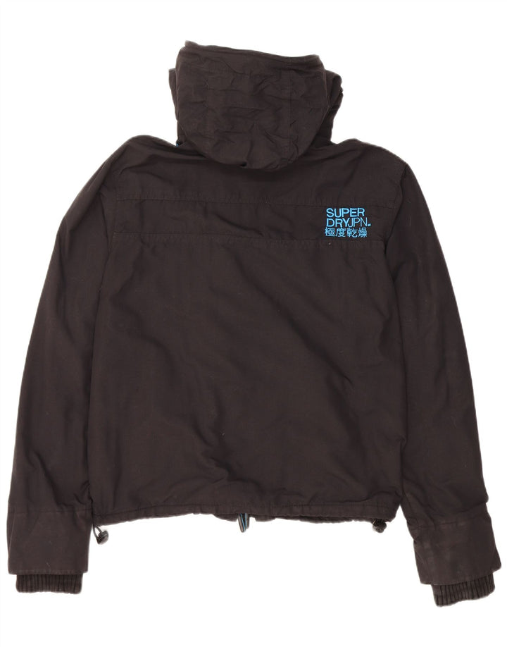 Ανδρικό τζάκετ με κουκούλα Superdry UK 38 Medium Black Nylon