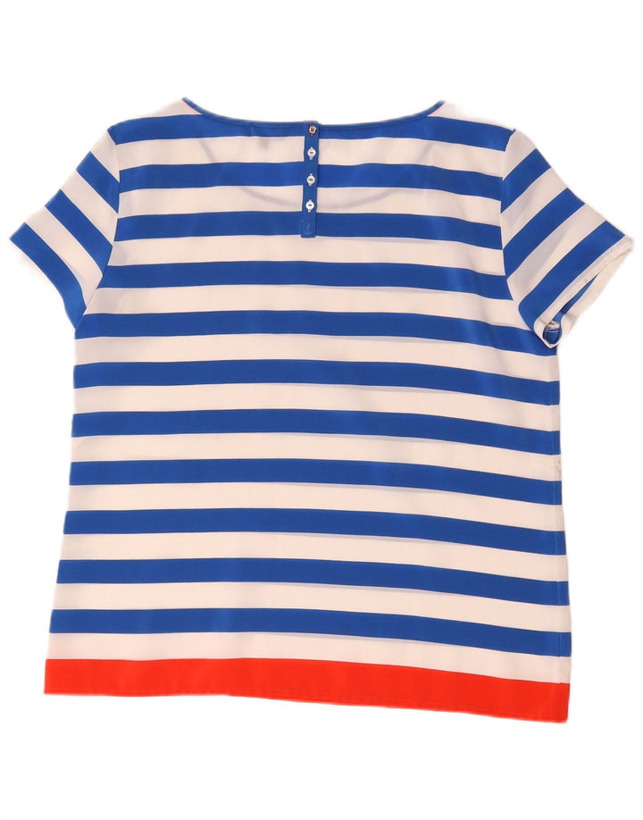Tommy Hilfiger Γυναικεία Μπλούζα Τοπ UK 16 Large Blue ριγέ