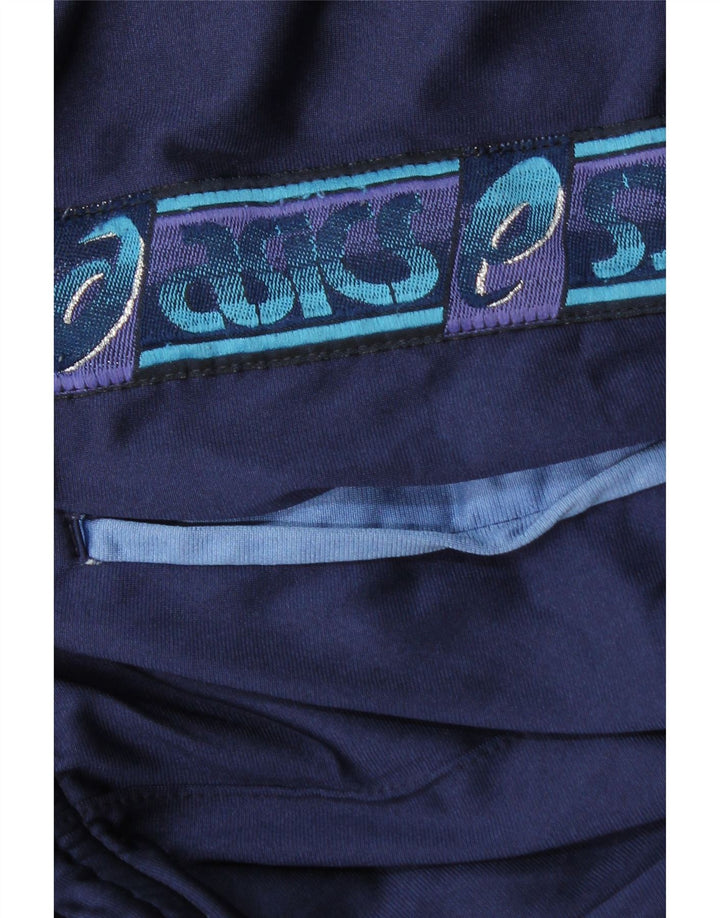 Ανδρική φόρμα αθλητικής φόρμας γραφικών Asics Medium Navy Blue Polyamide