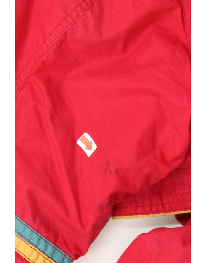 VINTAGE Womens Oversized Windbreaker Jacket UK 18 XL  Red Cotton Vintage Vintage and Second-Hand Vintage from Messina Hembry 