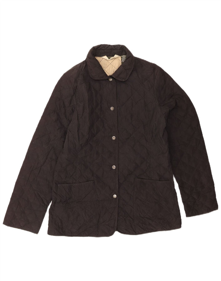 EDDIE BAUER Γυναικείο καπιτονέ μπουφάν UK 12 Μεσαίο Μαύρο Πολυεστέρας