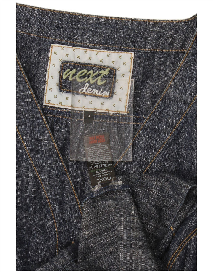 Επόμενο Γυναικείο φόρεμα A-Line UK 14 Medium Navy Blue Cotton