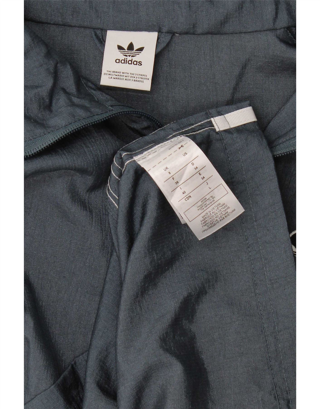 Adidas Γυναικείο Oversized Utility Jacket UK 8 Small Blue Polyamide