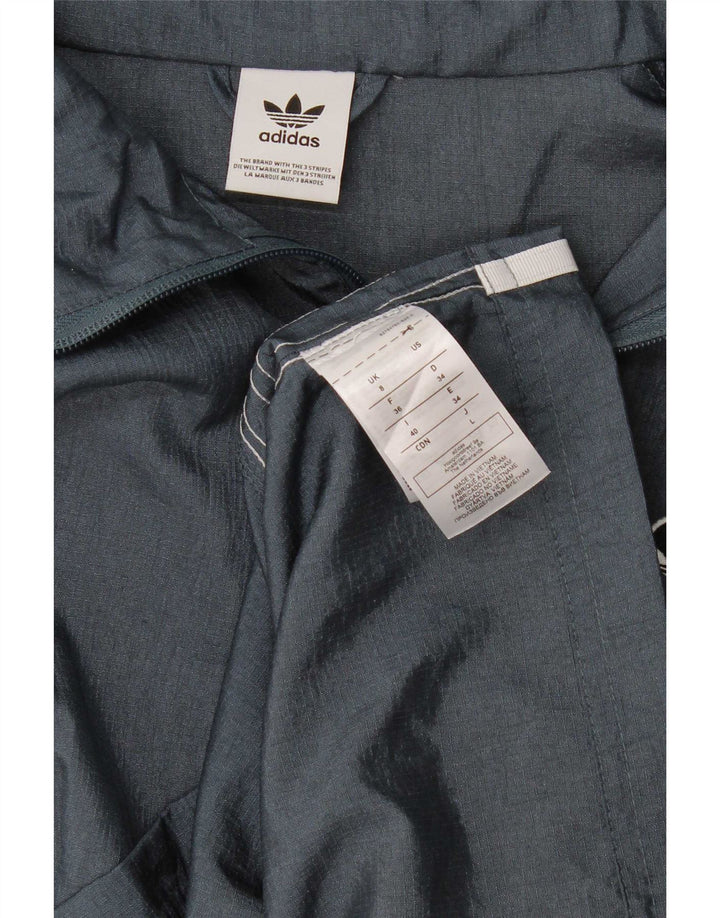 Adidas Γυναικείο Oversized Utility Jacket UK 8 Small Blue Polyamide