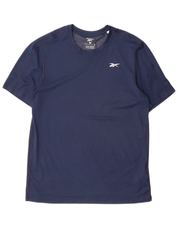 Ανδρικό T-Shirt Reebok Speedwick Top Medium Navy Blue Polyester