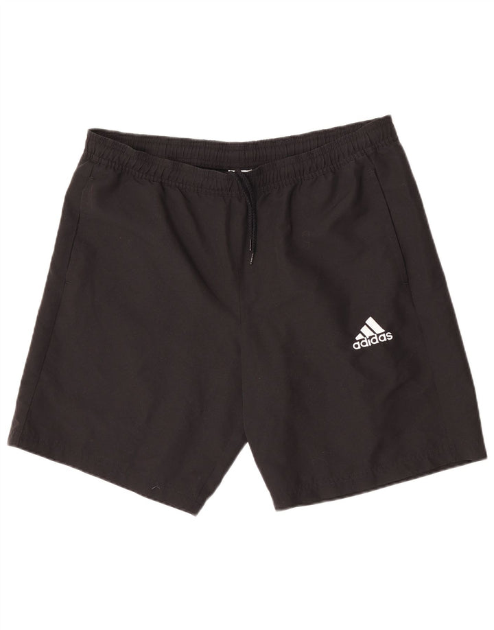 Ανδρικό αθλητικό σορτς Adidas μεγάλο μαύρο πολυεστέρα
