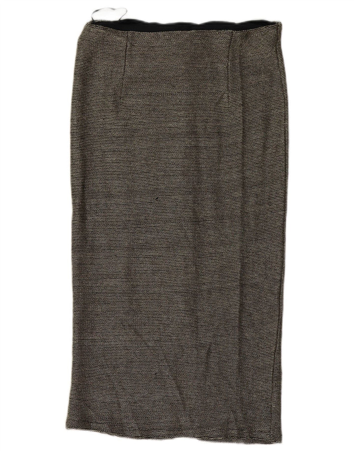 Topshop Γυναικεία Midi Φούστα UK 12 Medium W32 Μαύρο Πολυεστέρας
