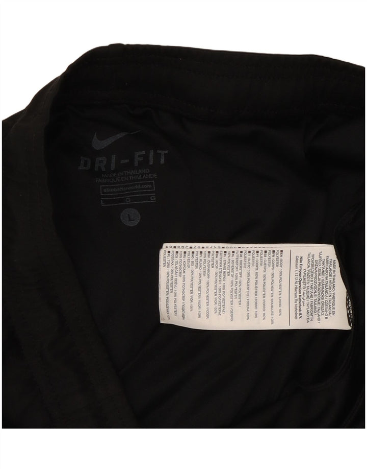Ανδρικό αθλητικό σορτς Nike Dri Fit, μεγάλο μαύρο πολυεστέρα